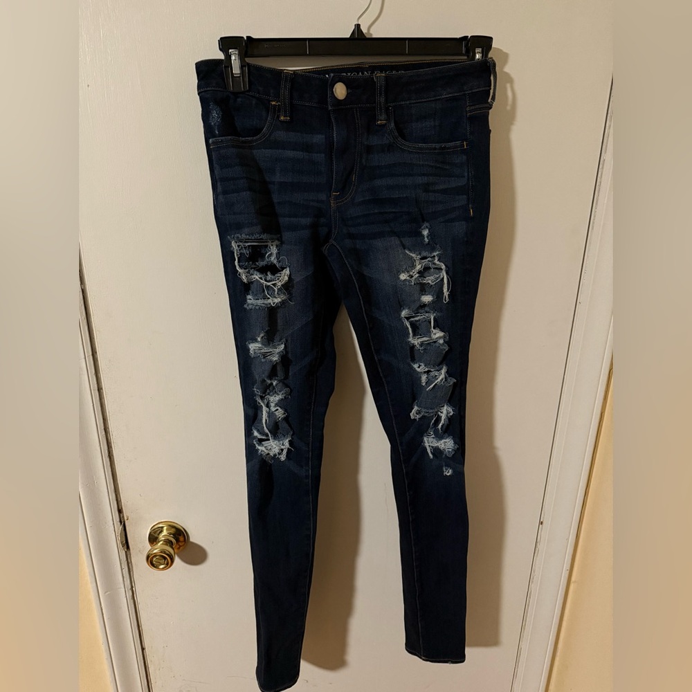 American Eagle super stretch Jennings. Size 6 x-long tall